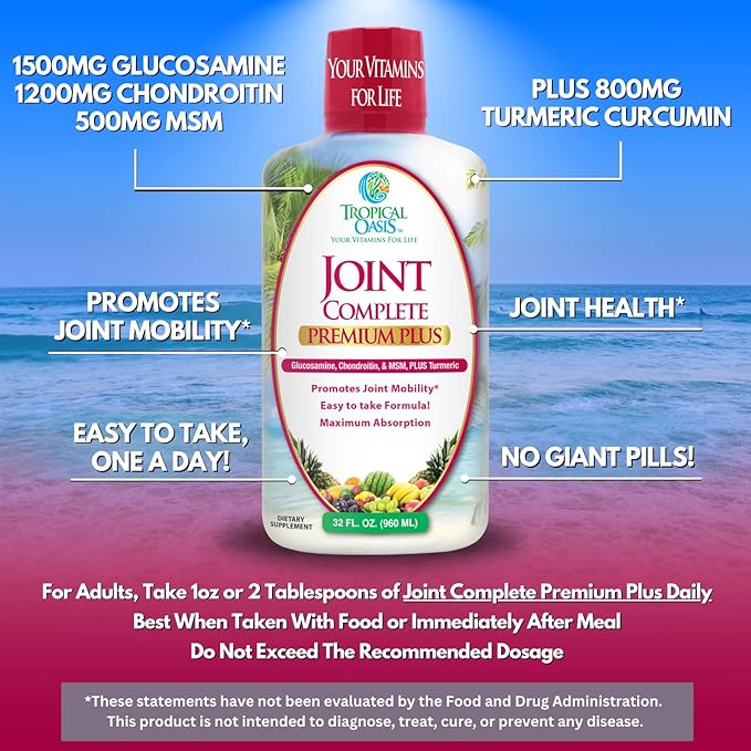 Joint Complete Premium Premium Plus 800mg Turmeric 98% Max 32oz, 32 32 serv