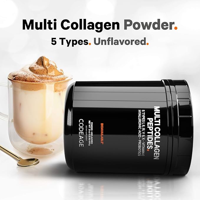 Codeage Multi Collagen Peptides + Probiotics 21oz