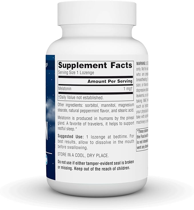 Source Naturals Melatonin Helps Promote Sleep* 1 mg 300 Peppermint