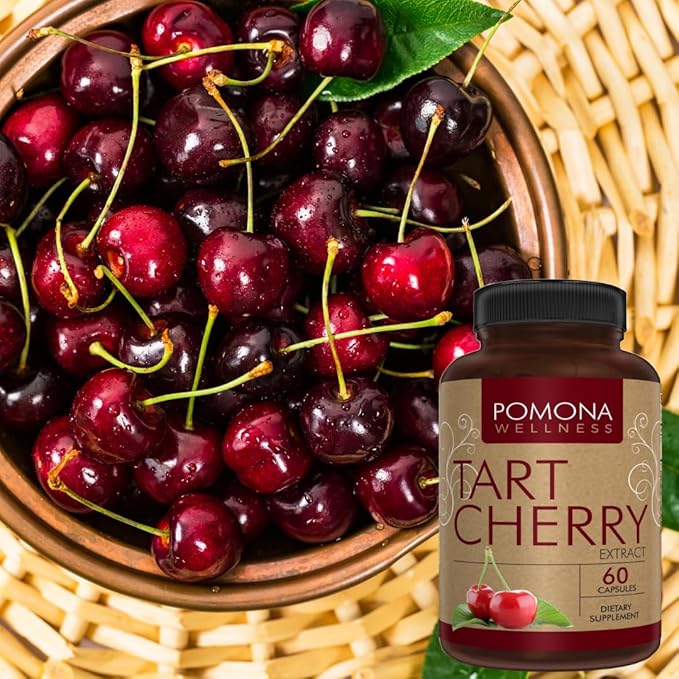 Pomona Wellness Tart Cherry Supplement, Antioxidant 60 Capsules