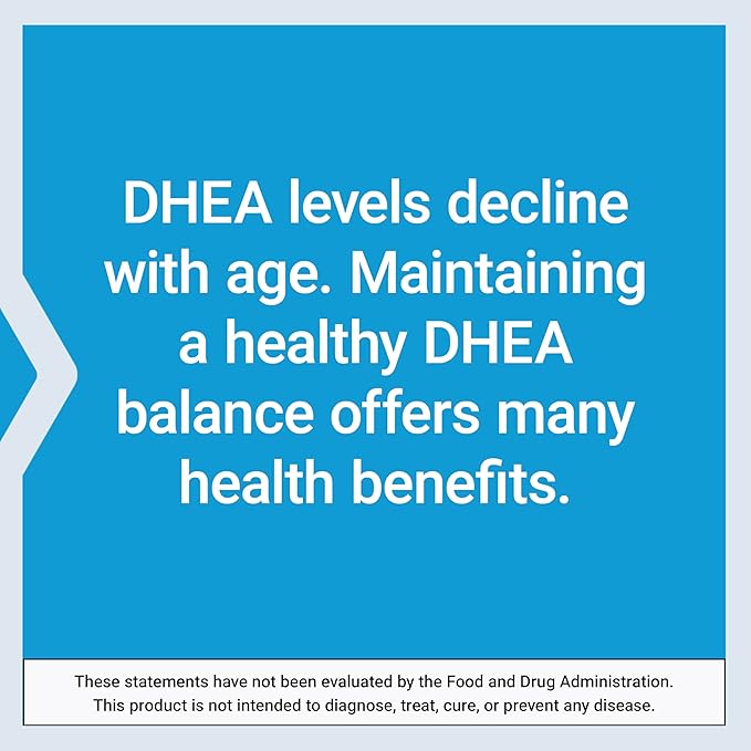 Life Extension DHEA 50 mg – Dehydroepiandrosterone – Supplement for Hormone Balance, Immune Support, Bone & Cardiovascular Health, Anti-Aging – Gluten-Free, Non-GMO – 60 Capsules