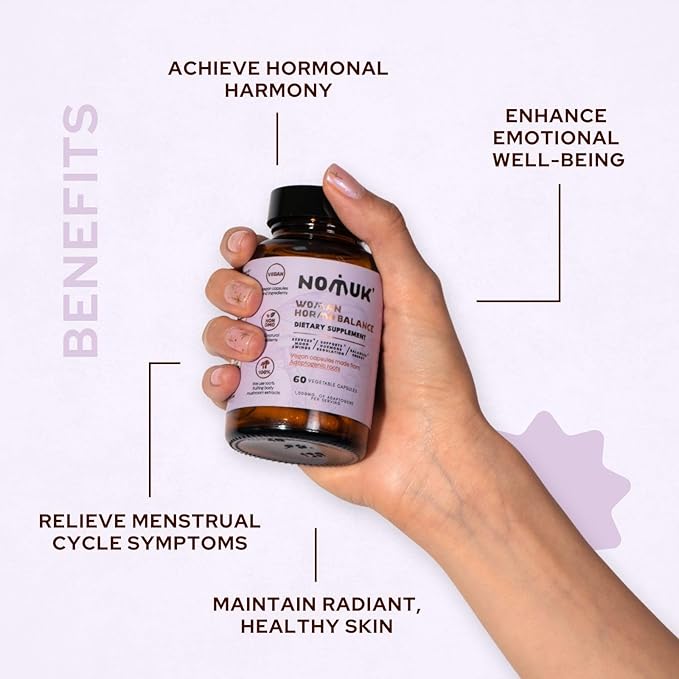 Woman Hormo Balance, Shatavari for PMS, Schisandra, Maca and Ginseng, adaptogenic Roots, Mushroom Extract for Women's Health, 120 Capsules