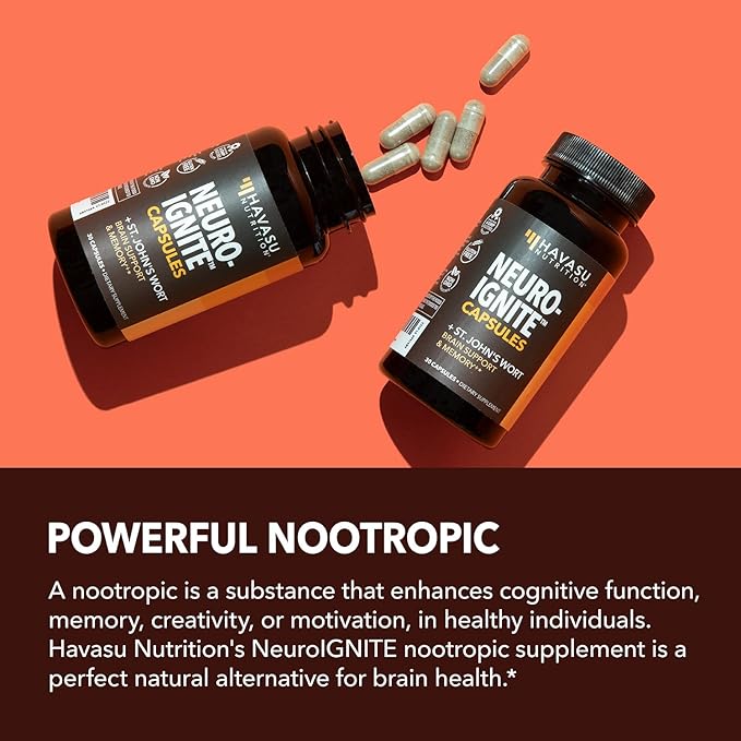 NeuroIgnite Brain Supplements for Memory and 2 Month