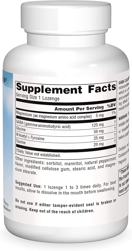 Source Naturals Serene Science, GABA Calm 120 Lozenges