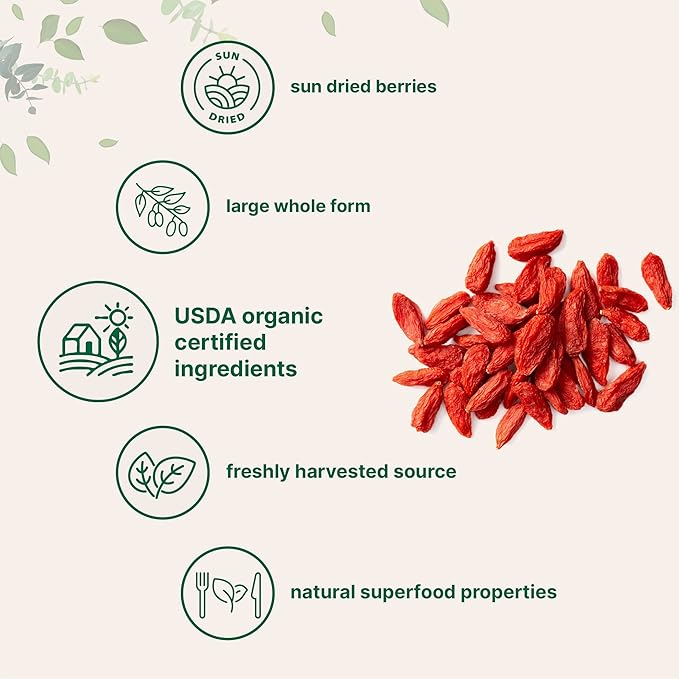 Organic Goji Berries, 32 Ounces 100% Natural