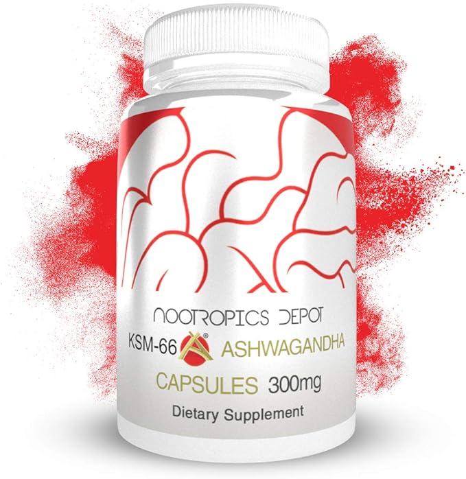 Nootropics Depot KSM-66 Ashwagandha Capsules 300mg | 180 Count