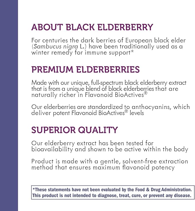 Nature's Way Sambucus Elderberry with Vitamin 30 Count