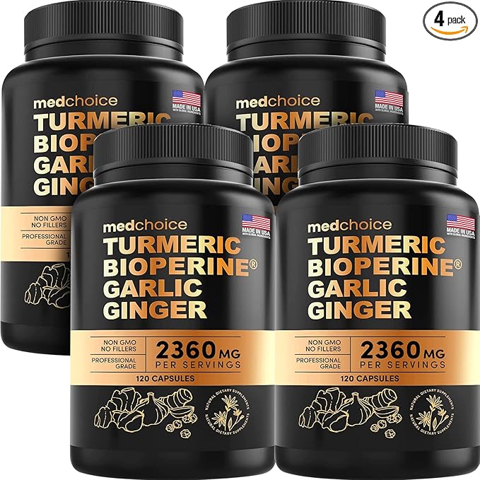 4-in-1 Turmeric and Garlic Supplements 2360 mg (480 ct) 4)