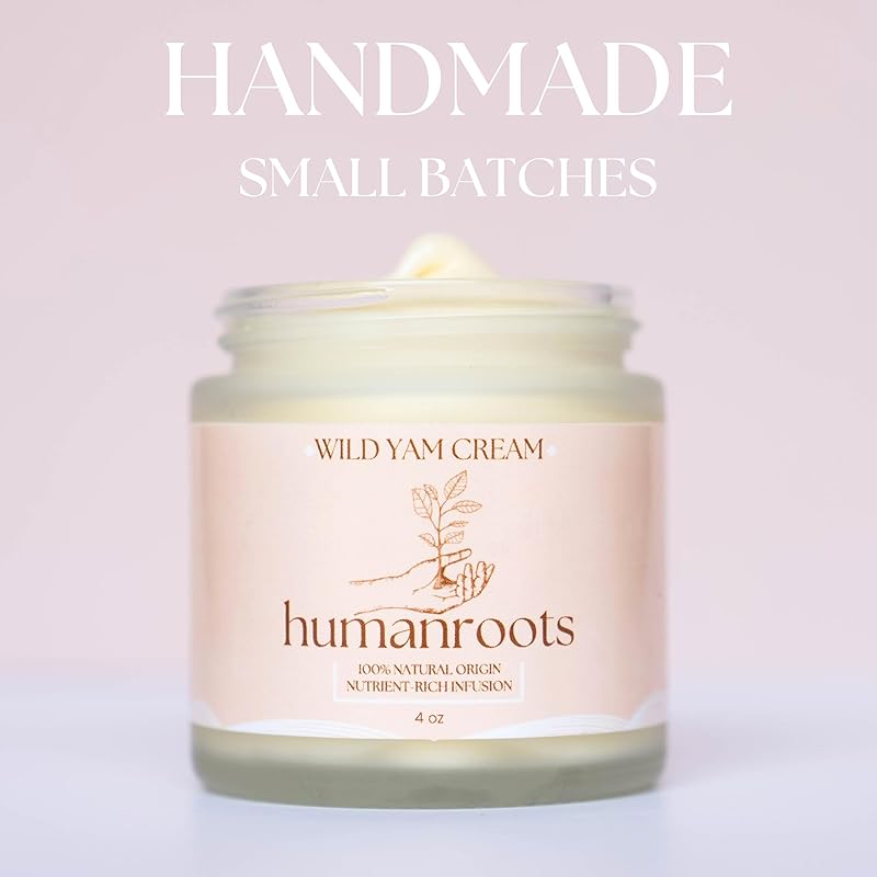 Wild Yam Cream - Menopause and PMS Support for Women, 4 oz, Organic Wild Yam Cream for Balance - Made With Chaste Tree Berry and Red Clover (Unscented/Herb-Infused)