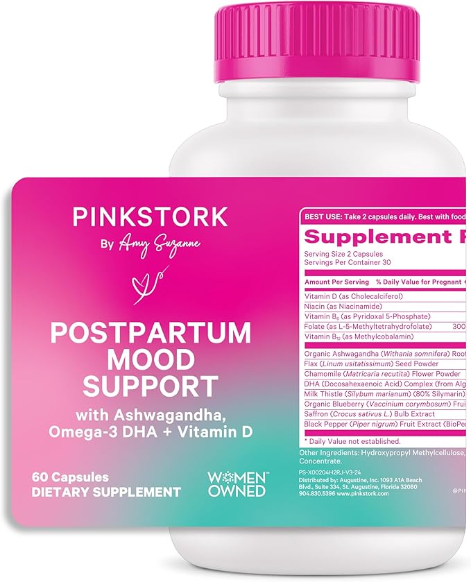 Pink Stork Postpartum Mood Support 60 Capsules