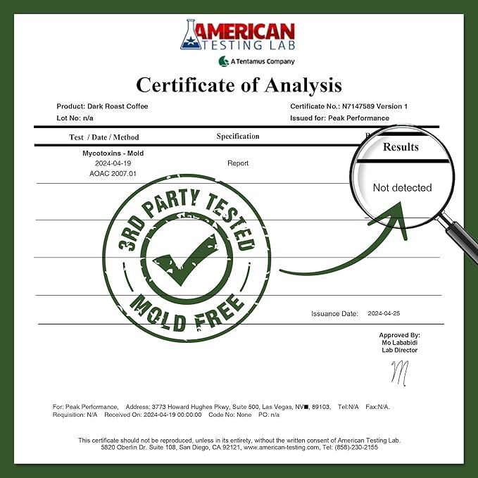 Peak Performance High Altitude Organic Coffee. Fair Trade, Low Acid, Non GMO, and Beans Full Of Antioxidants. Dark Roast Smooth Tasting USDA Certified Organic Ground Coffee Bag