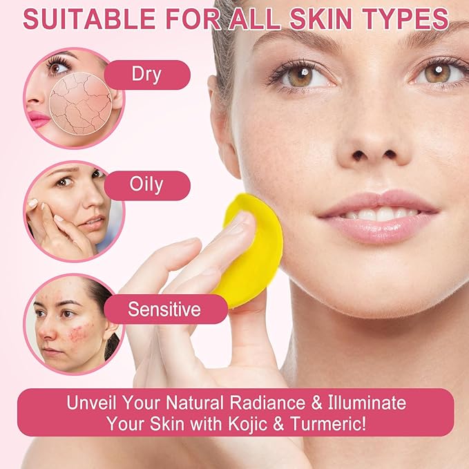 Turmeric Cleansing Pads, Kojic Acid and B5, Vitamin 40PCS