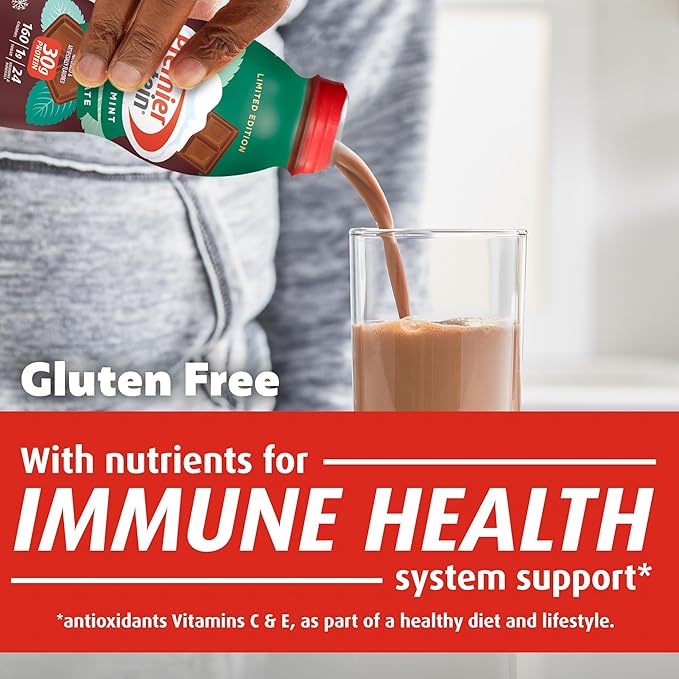 Premier Protein Shake, Winter Mint Chocolate, 30g Protein 1g Sugar 24 Vitamins 11.50 fl 12)