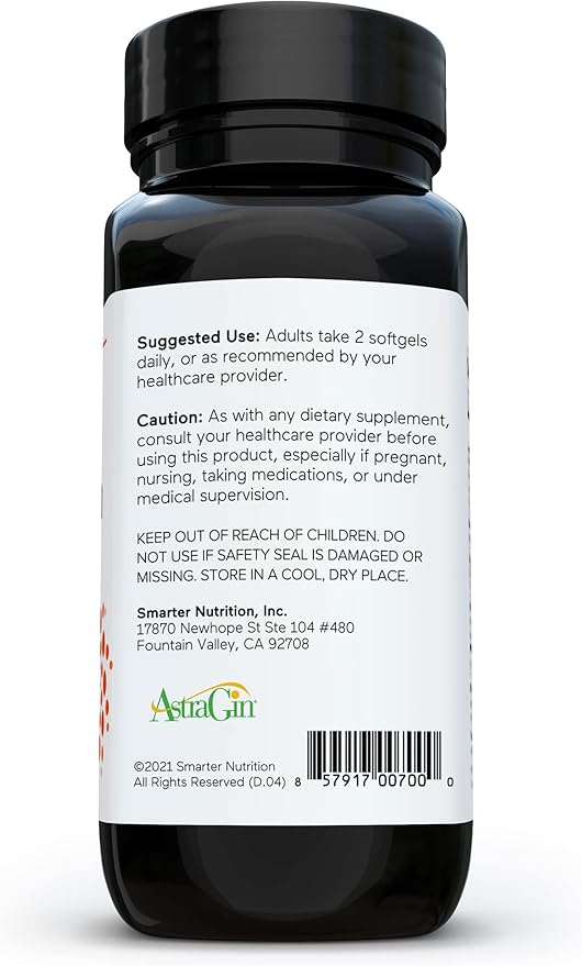 Smarter Nutrition Curcumin Softgels 95% Tetrahydrocurcuminoids (60 Count 3)