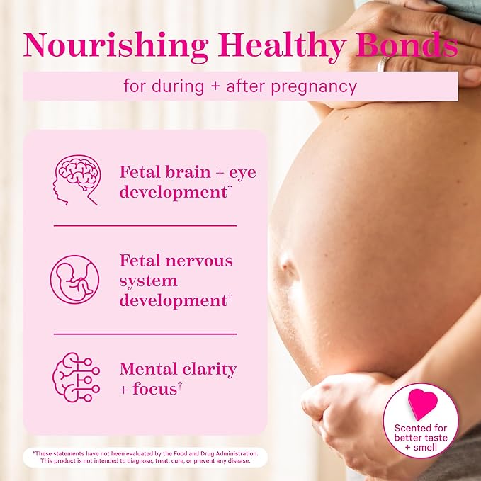 Pink Stork Prenatal DHA 540 mg 3 Fish 60 Softgels