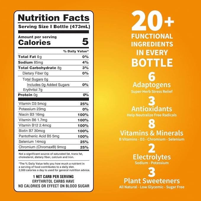 DRNX 12 Pack Adaptogenic Waters Complete 5 Calories