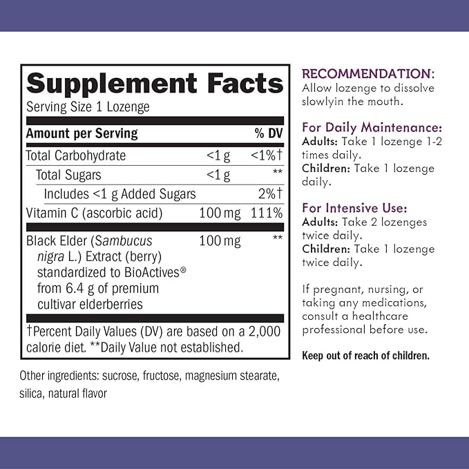 Nature's Way Sambucus Elderberry with Vitamin 30 Count