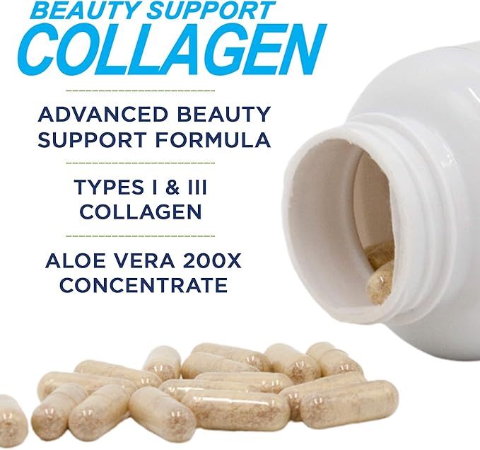 Performance Inspired Nutrition Collagen Joint/Skin/Nails/Beauty Support Capsules 5,000mcg of 120 Ct