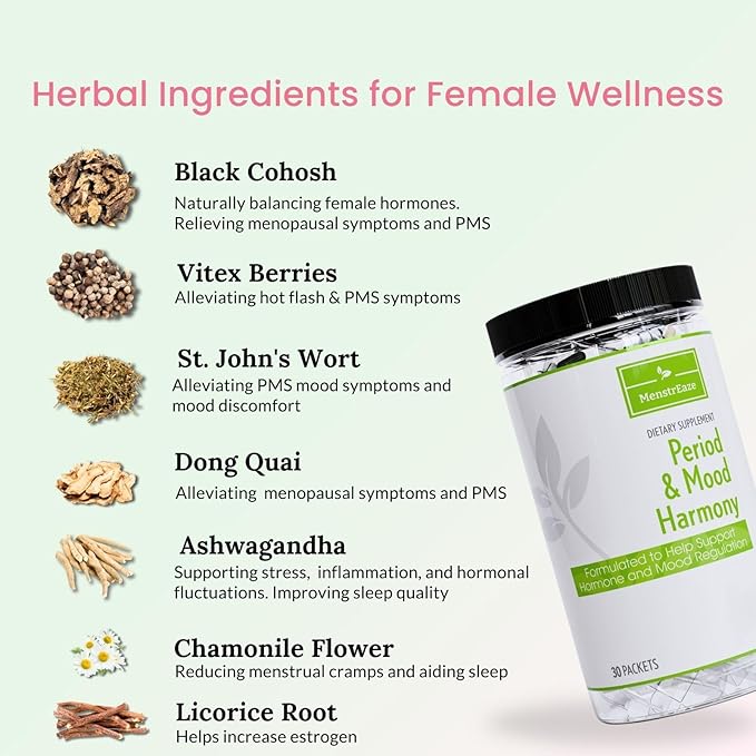 Mood Support & Hormone Balance &B6 Vitamins, 30 Serves