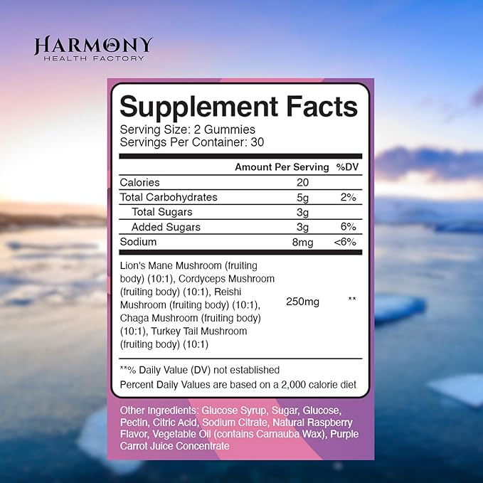 Sunrise 10x Potency Nootropic Adaptogenic Mushroom 60 Count