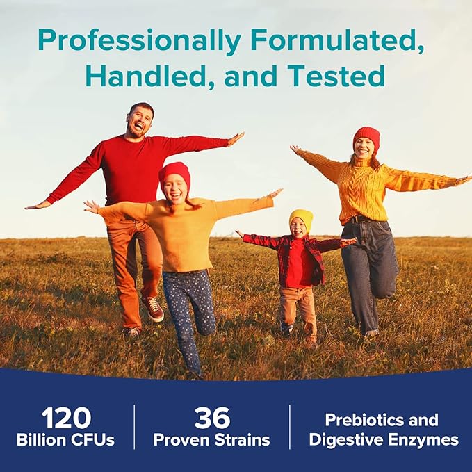 NewRhythm Probiotics 120 Billion CFU 36 3-in-1 Probiotics 30ct