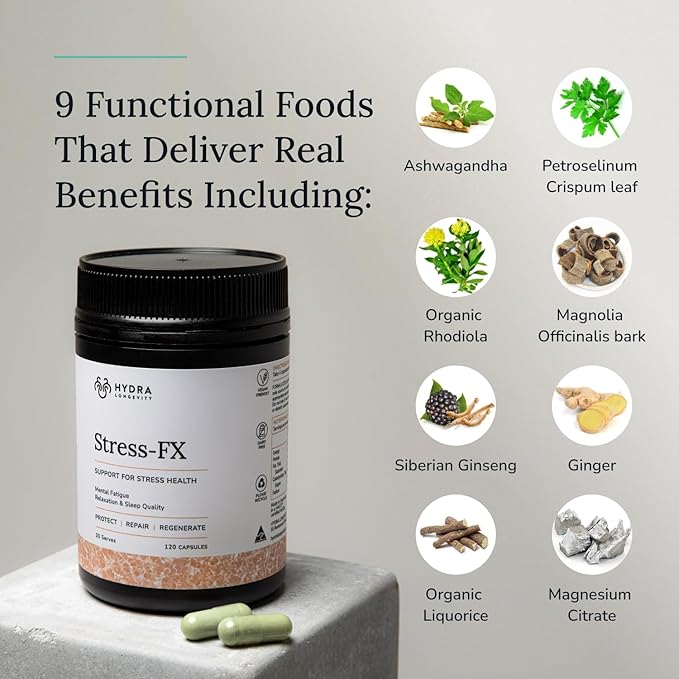 Stress-FX Stress Support & Mood Support 120 Capsules (30 Servings)