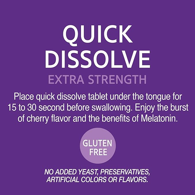 21st Century, Melatonin Quick Dissolve Tablets 10 mg, 120 Count