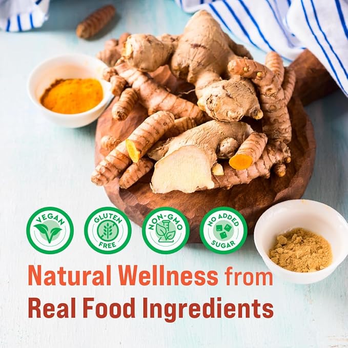 360 Nutrition Turmeric Supplement with Ginger 3.3 oz, 31 Servings