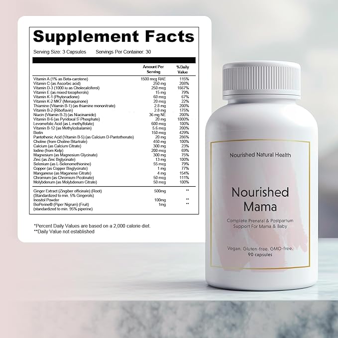 Nourished Mama Prenatal Multi Vitamin 270 Capsules