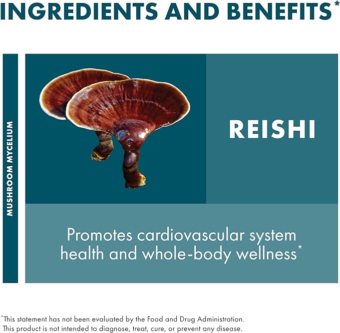 Host Defense Reishi Capsules 60 Capsules (30 Servings)*