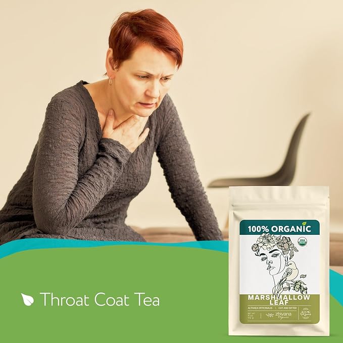 Marshmallow Leaf Tea Loose (4 oz.) - Marshmallow Tea Organic (Hoja de Malvavisco) - Marshmellow Leaf Herb for Throat and Stomach Coat - Soothe Digestive Discomfort - Respiratory Health