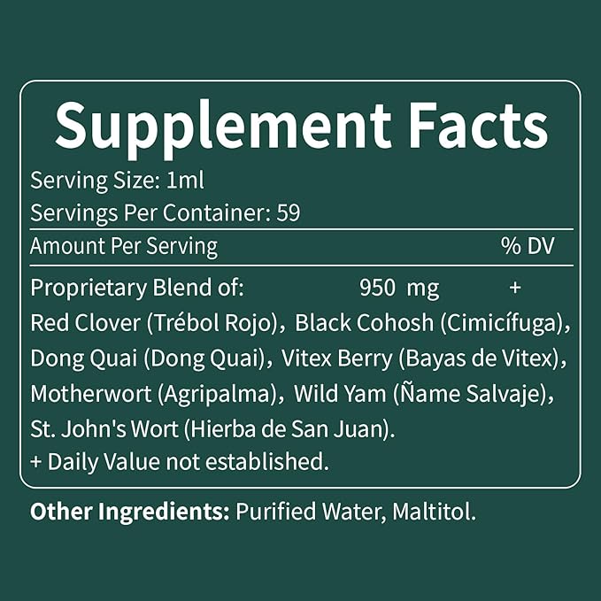Red Clover Herb Drops, Hormone Balance 2oz