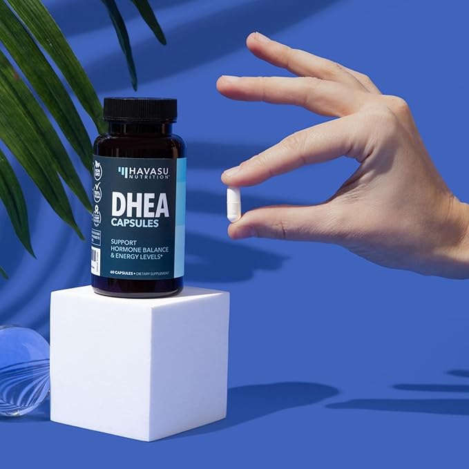 DHEA 50mg Supplement for Hormone Balance - Supports Energy for Men and Women - Dehydroepiandrosterone Capsules for Mood, Aging & Daily Vitality - Non-GMO, Vegan - 60 Capsules, 2-Month Supply