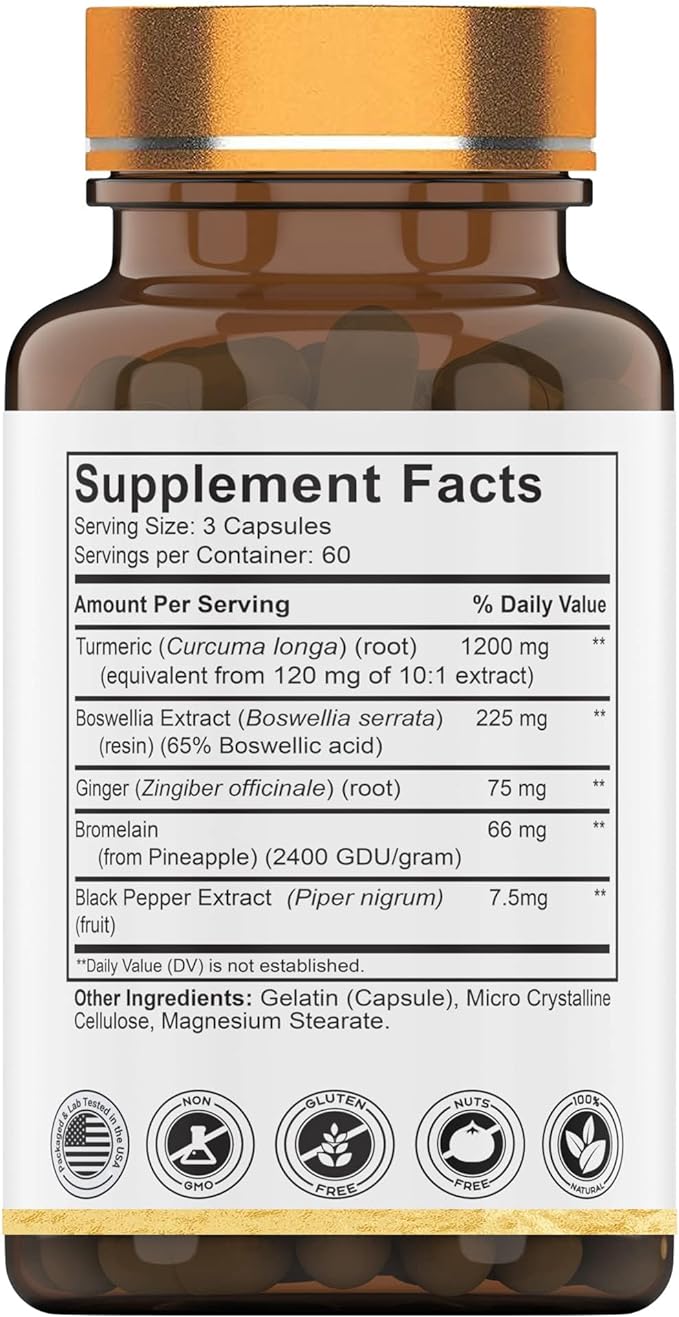 Turmeric & Boswellia Complex (180 Capsules)