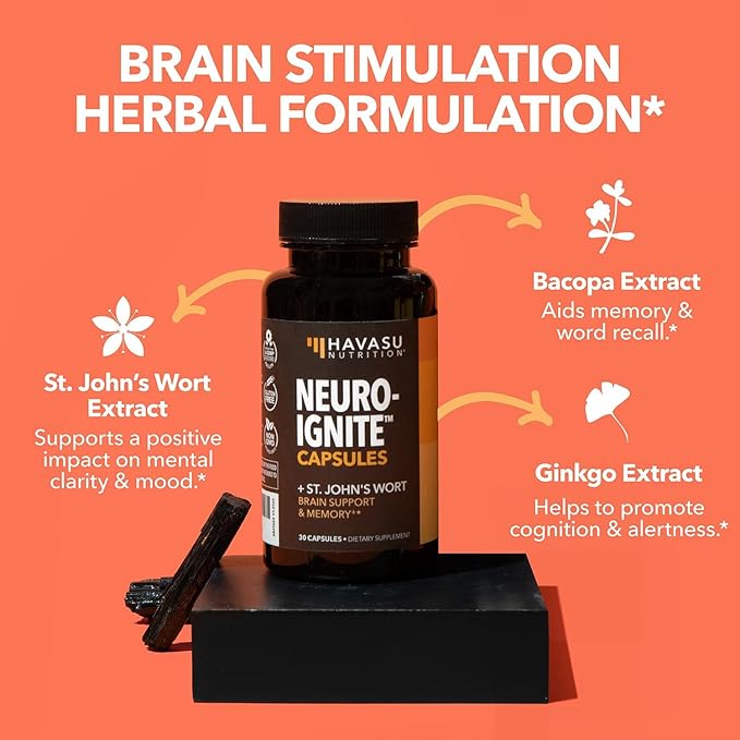NeuroIgnite Brain Supplements for Memory and 1 Month