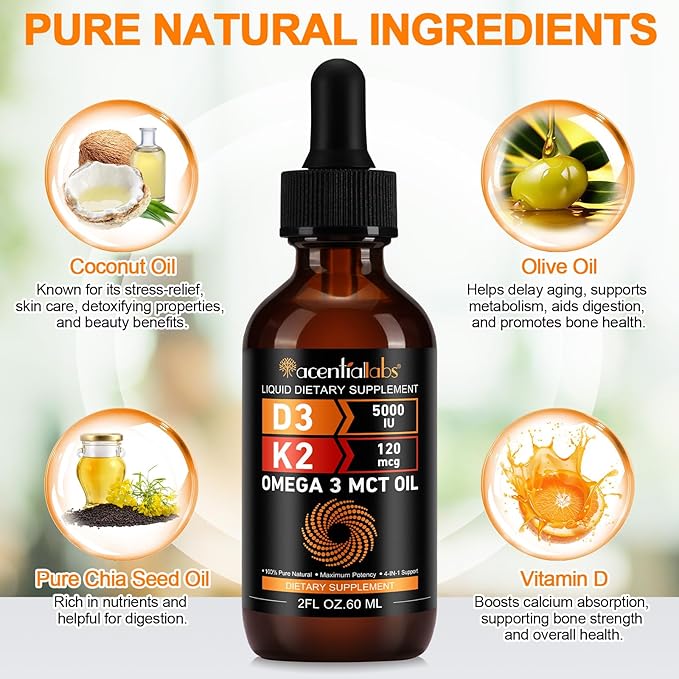 Liquid Vitamin D3 K2,Vitamin D Drops,Vitamin D3 K2,Liquid Vitamin D,Vitamin D Liquid,Organic Vitamin D,D3 K2 Vitamin Supplement,Vitamin D3 and K2,D3 K2 Vitamin Supplement(2pack)