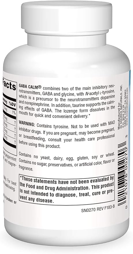 Source Naturals Serene Science, GABA Calm 120 Lozenges