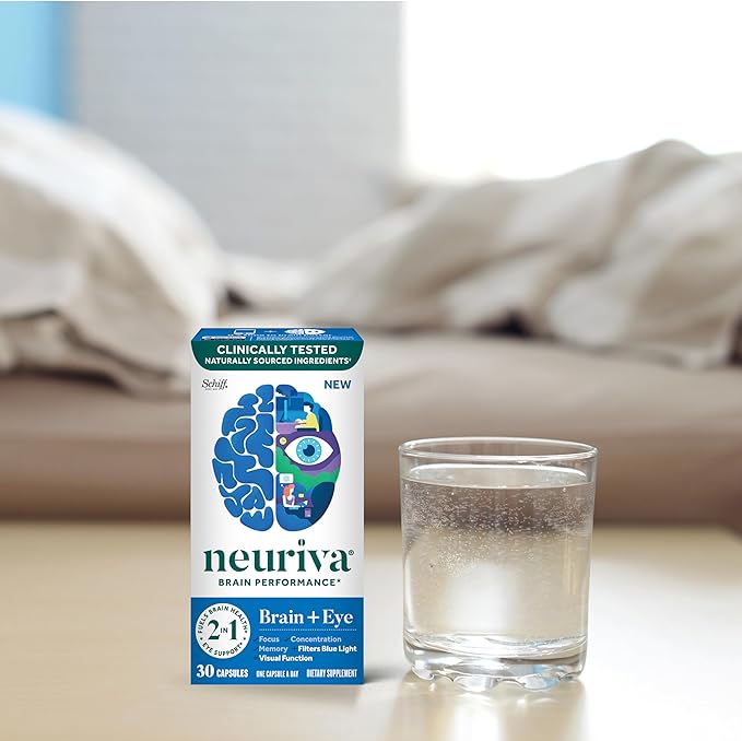 NEURIVA Brain + Eye Supplement 30ct Capsules