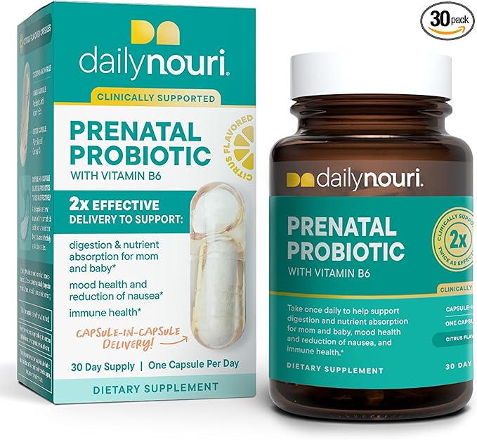 Nouri Prenatal Health Probiotic and Omega 30 Day