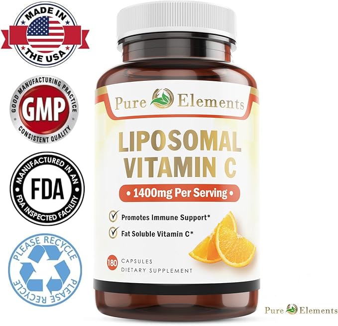 Liposomal Vitamin C Dietary Supplement, Capsules