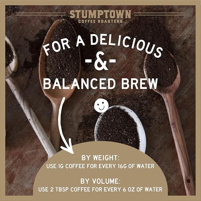 Stumptown Coffee Roasters, Medium Roast Ground Coffee - Hair Bender 12 Ounce Bag, Flavor Notes of Citrus and Dark Chocolate (Pack of 3)