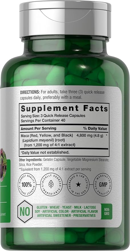 Horbäach Maca Root Capsules 120 Pills
