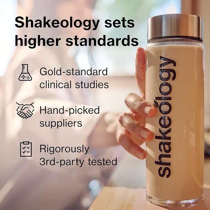 Shakeology Vegan Protein Powder - Gluten Free, Superfood Protein Shake - Helps Support Healthy Weight Loss, Lean Muscle Support, Gut Health, Manage Effects of Stress, Cafe Latte - 30 Servings