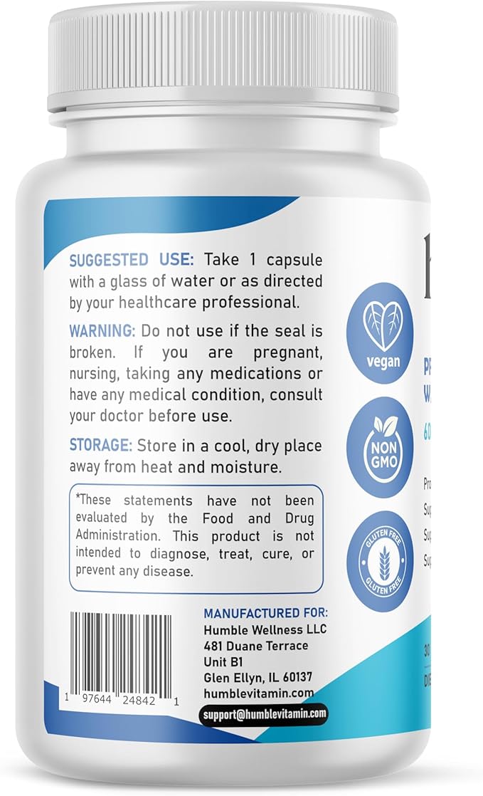Organic Prebiotics + Probiotics Supplement 60 Billion