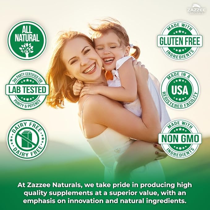 Zazzee Extra Strength Prenatal DHA 500 180 Enteric 1000 mg 3’s, 1000 1000 UI D3, Burp