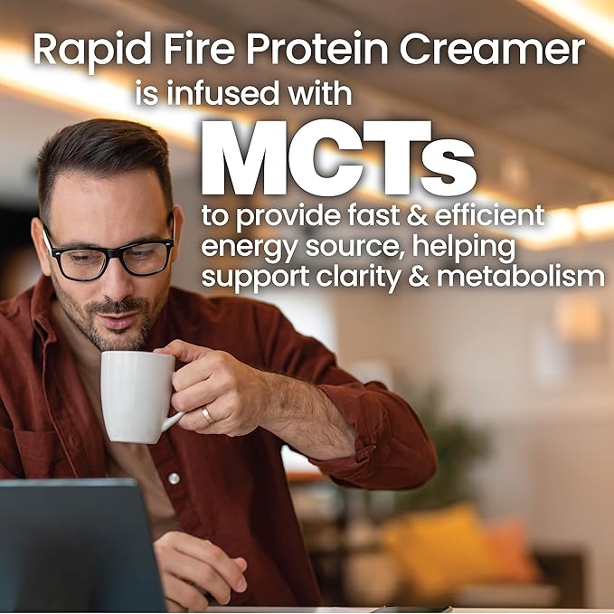 Protein Creamer, Hazelnut Flavor, Keto Friendly, 10g of Protein with Vitamins and Minerals, 15 Servings, May Boost Metabolism and Increase Energy, Multi, 7.94 Ounce