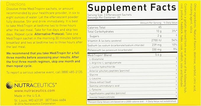 Dietary Supplement, 60 Effervescent Sachets, 1.3