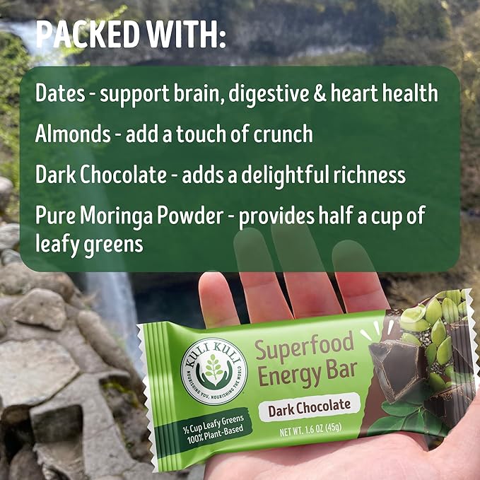 Kuli Kuli Moringa SuperFood Energy Bar, 1.6 Ounce 12) Vegan