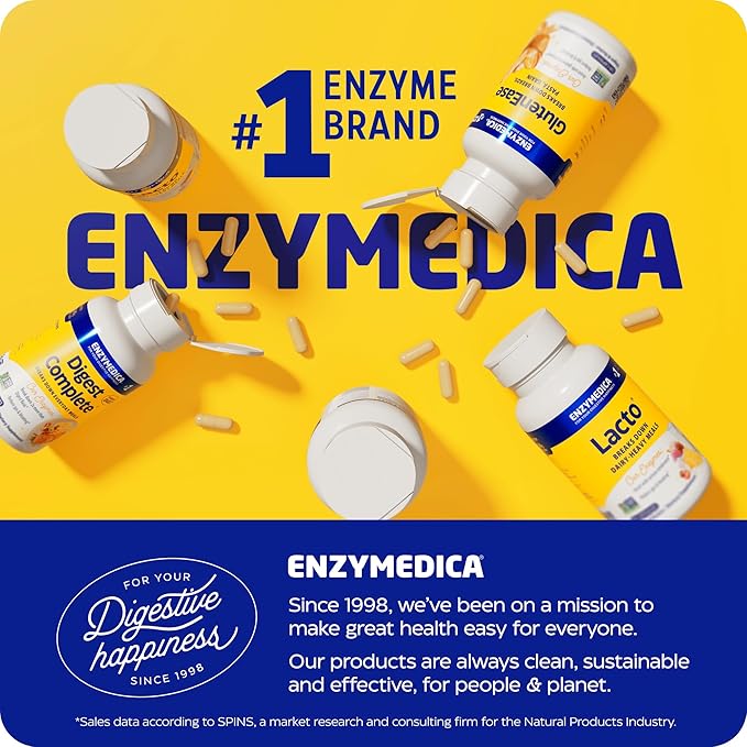 Enzymedica, Digest Basic + Probiotics, Gentle 400 Million 30 Capsules