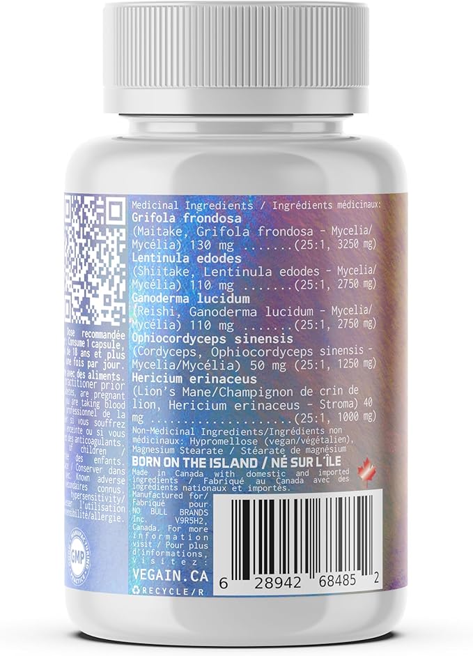 Boost Adaptogenic Mushroom Blend 60 Servings, 25:1 Extract 60 Vegan